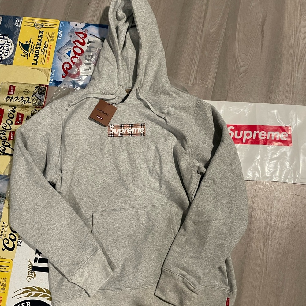 Supreme Gray Hoodie for Men